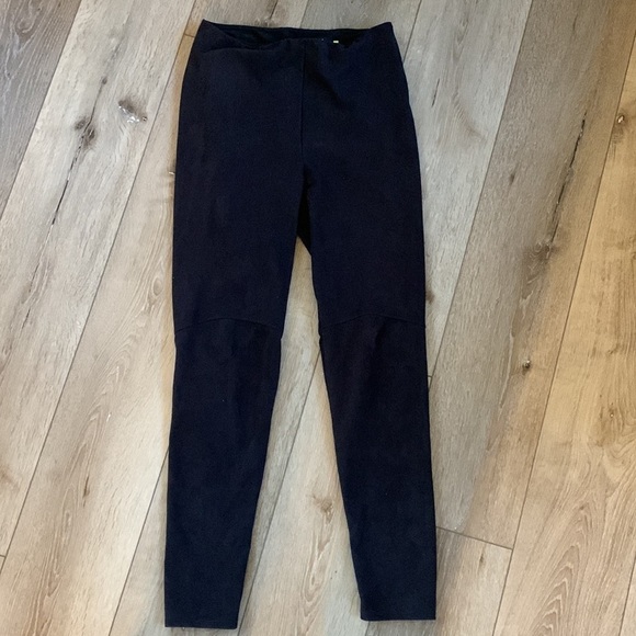 LYSSE Black Faux Suede High Waist Leggings - Picture 2 of 11